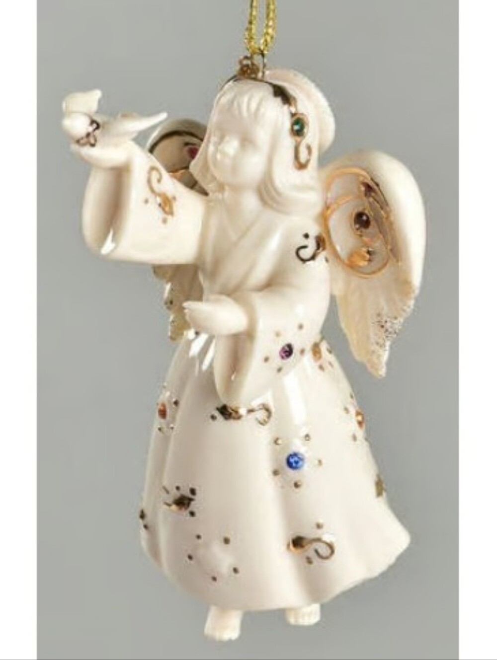 Lenox Jeweled Angel 2010 Christmas Holiday Gems Ornament Annual Collection Boxed